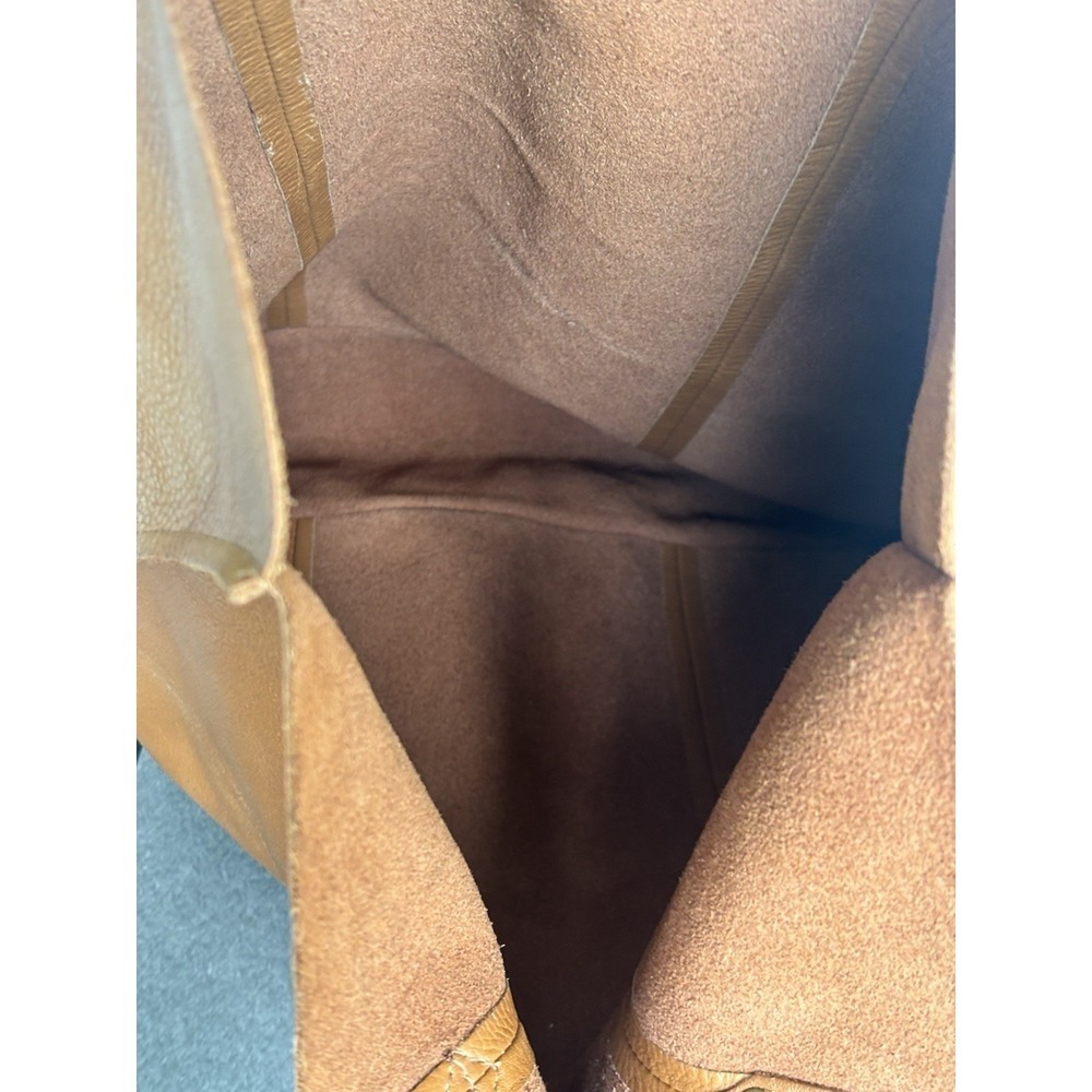 Madewell McCarren Leather Tote Caramel Shoulder Bag Double Strap Minimalist - Picture 6 of 7